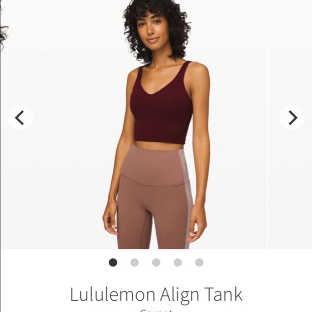 Lululemon align tank garnet 4 NEW W TAGS